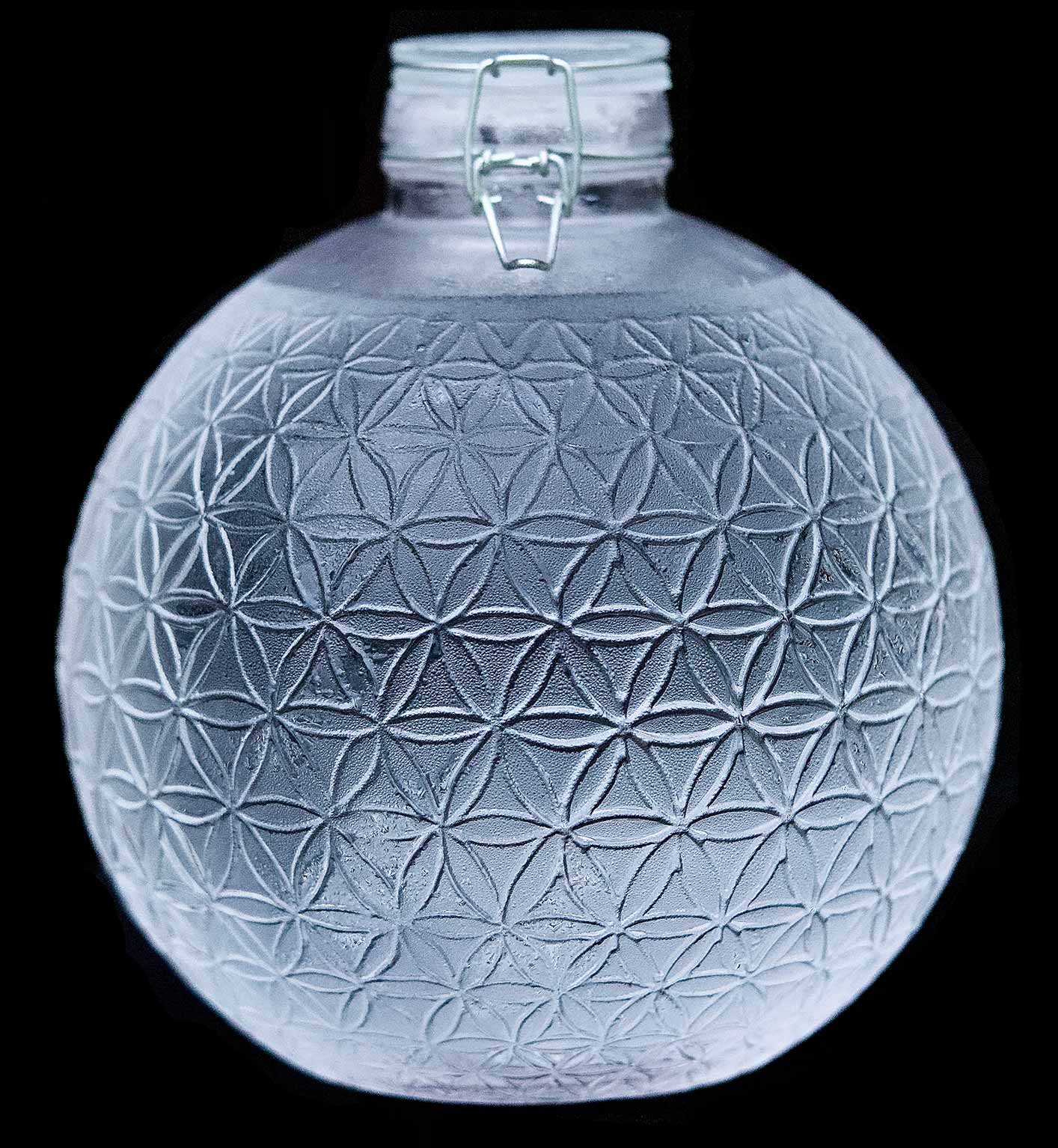 Italian glass 1 gallon water globe from Alive Water - Non-toxic steps
